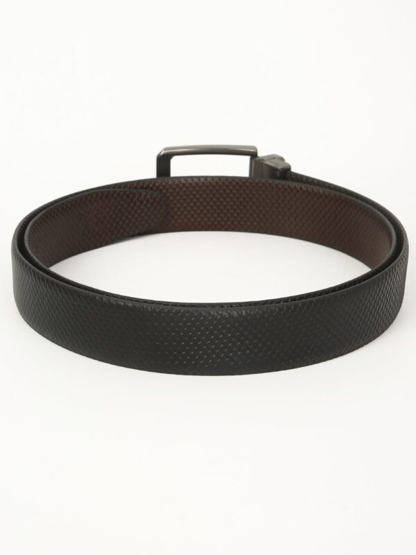 Fish Scale Reversible Leather Belt – Genuine Leather Craft with Imported Buckle for Men - Image 5